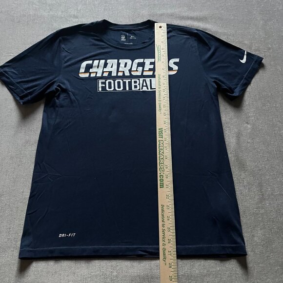 Nike Los Angeles Chargers T Shirt Men Medium Navy Dri-Fit Blue Football NFL Team - Picture 7 of 7